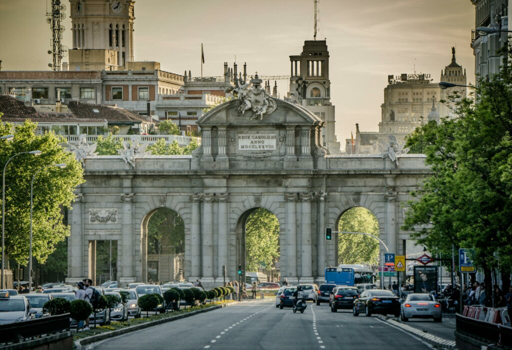 Concrete Arch in Madrid, Spain