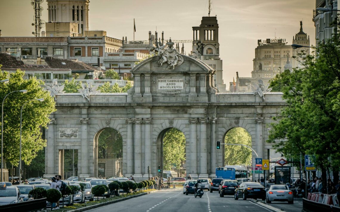Concrete Arch in Madrid, Spain