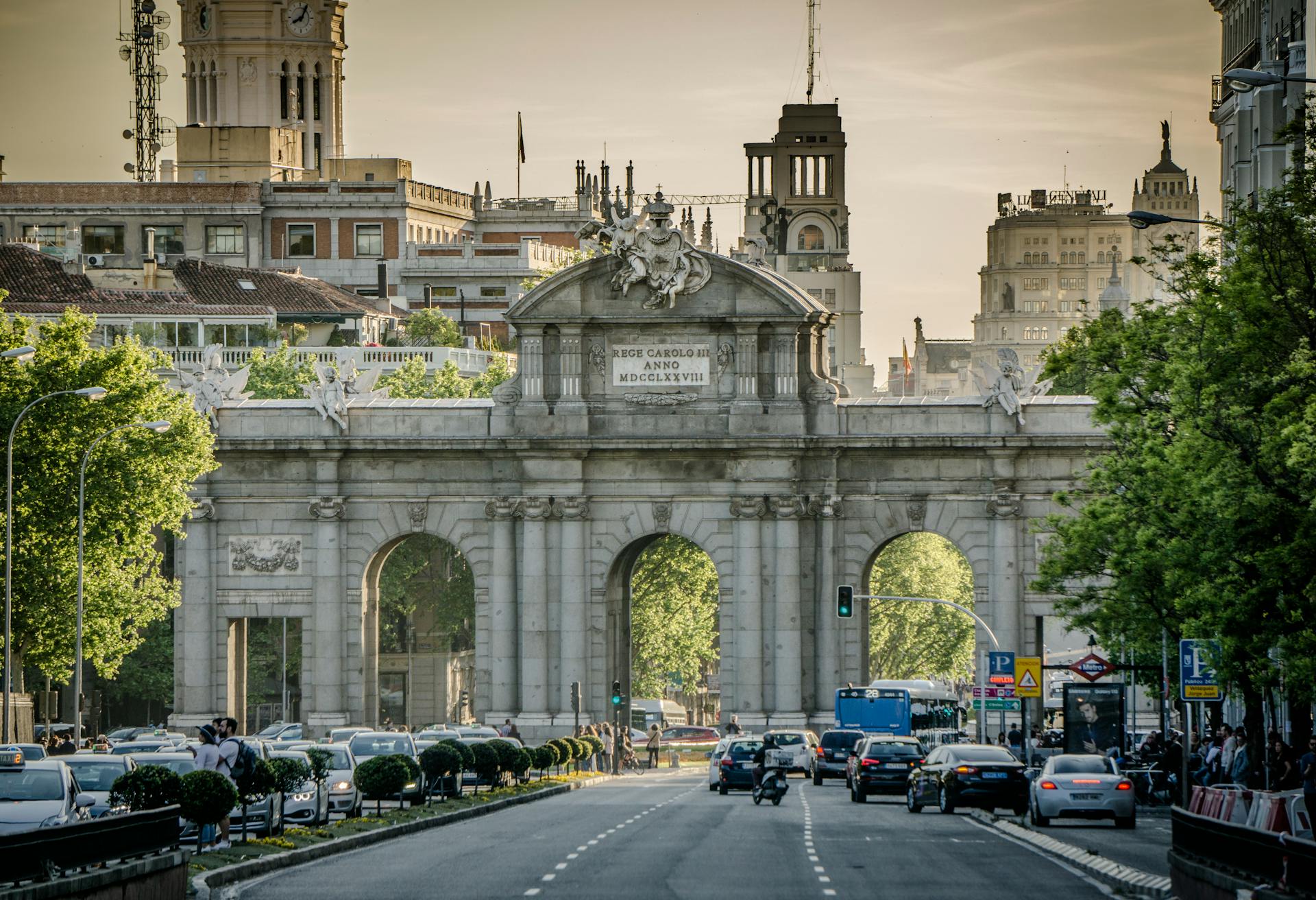 Concrete Arch in Madrid, Spain